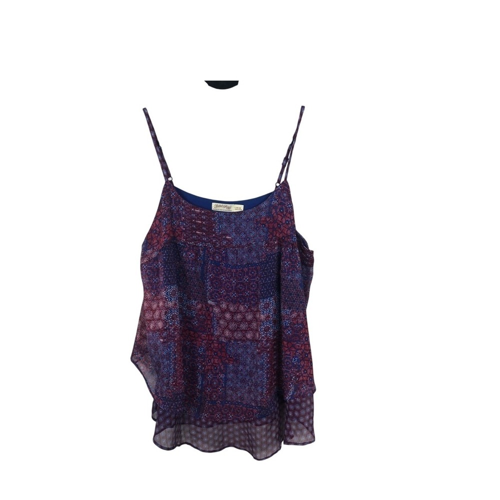 Faded glory women floral tank top size large Fairy core whimsical